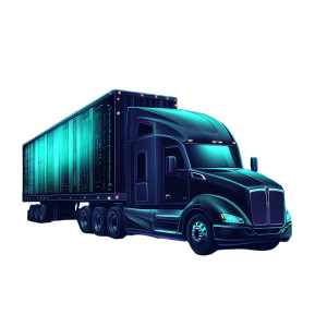 Tech Forward Truck Vinyl Car Decal Sticker – Waterproof & UV-Resistant 8"