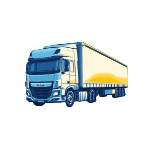 European Truck Illustration Vinyl Car Decal Sticker – Waterproof & UV-Resistant 8" European Truck Illustration Vinyl Car Decal Sticker – Waterproof & UV-Resistant 8"