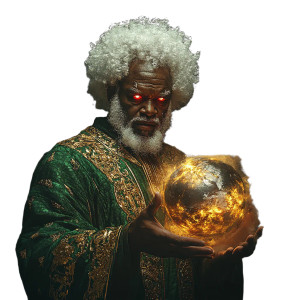 Angry Cosmic Deity Vinyl Car Decal Sticker – Waterproof & UV-Resistant 8"