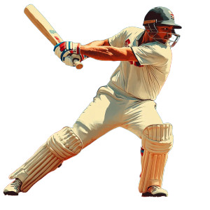 Cricket Player V2 Vinyl Car Decal Sticker – Waterproof & UV-Resistant 8"