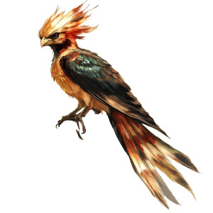 Beautiful Fictional Bird Vinyl Car Decal Sticker – Waterproof & UV-Resistant 8"