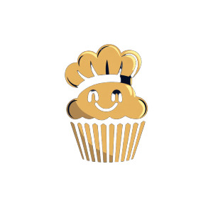 Banana Muffin Logo Vinyl Car Decal Sticker – Waterproof & UV-Resistant 8"