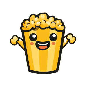 Funky Popcorn Mascot Vinyl Car Decal Sticker – Waterproof & UV-Resistant 8" Funky Popcorn Mascot Vinyl Car Decal Sticker – Waterproof & UV-Resistant 8"