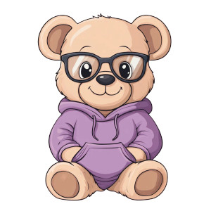 Teddy Bear Illustration V2 Vinyl Car Decal Sticker – Waterproof & UV-Resistant 8" Teddy Bear Illustration V2 Vinyl Car Decal Sticker – Waterproof & UV-Resistant 8"
