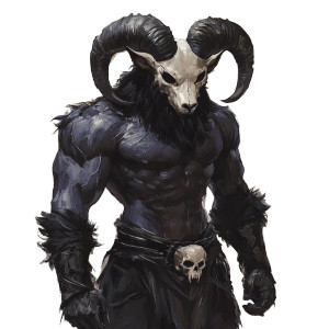 Black Demon Portrait Vinyl Car Decal Sticker – Waterproof & UV-Resistant 8"