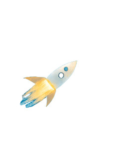 Star Spaceship Sky Vinyl Car Decal Sticker – Waterproof & UV-Resistant 8"