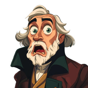 Surprised 1700S Doctor Vinyl Car Decal Sticker – Waterproof & UV-Resistant 8"