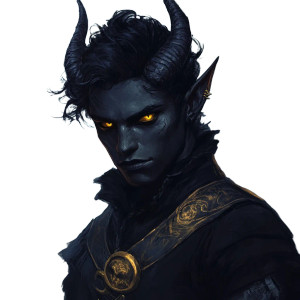 Obsidian Tiefling Vinyl Car Decal Sticker – Waterproof & UV-Resistant 8" Obsidian Tiefling Vinyl Car Decal Sticker – Waterproof & UV-Resistant 8"