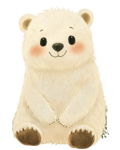 Cute Polar Bear Vinyl Car Decal Sticker – Waterproof & UV-Resistant 8"