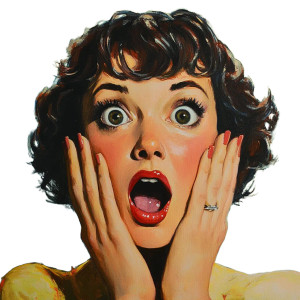 Surprised Woman V2 Vinyl Car Decal Sticker – Waterproof & UV-Resistant 8" Surprised Woman V2 Vinyl Car Decal Sticker – Waterproof & UV-Resistant 8"