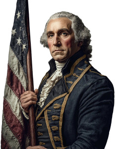 George Washington Portrait V6 Vinyl Car Decal Sticker – Waterproof & UV-Resistant 8"