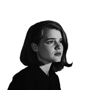 Sophie Scholl Portrait Vinyl Car Decal Sticker – Waterproof & UV-Resistant 8"