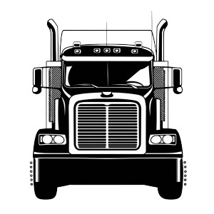 Semi Truck Silhouette V2 Vinyl Car Decal Sticker – Waterproof & UV-Resistant 8" Semi Truck Silhouette V2 Vinyl Car Decal Sticker – Waterproof & UV-Resistant 8"