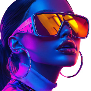 Futuristic Fashionista Vinyl Car Decal Sticker – Waterproof & UV-Resistant 8" Futuristic Fashionista Vinyl Car Decal Sticker – Waterproof & UV-Resistant 8"