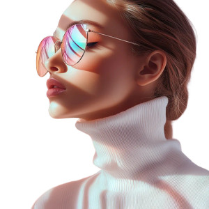 Geometric Girl Vinyl Car Decal Sticker – Waterproof & UV-Resistant 8"