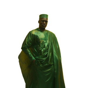 Futuristic African Leader Vinyl Car Decal Sticker – Waterproof & UV-Resistant 8"