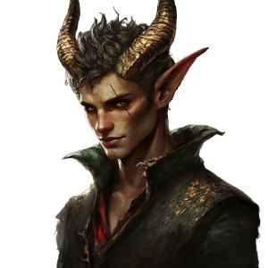 Magical Tiefling Character Vinyl Car Decal Sticker – Waterproof & UV-Resistant 8"