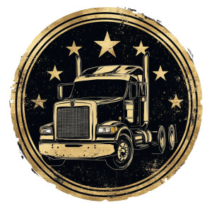 Truck Drivers Logo Vinyl Car Decal Sticker – Waterproof & UV-Resistant 8"