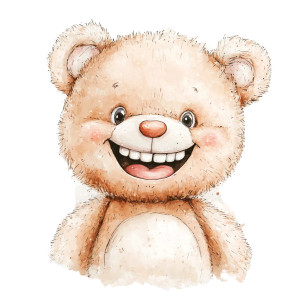 Cute Teddy Bear V3 Vinyl Car Decal Sticker – Waterproof & UV-Resistant 8"