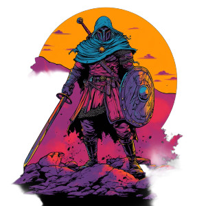 D&D Fighter Design Vinyl Car Decal Sticker – Waterproof & UV-Resistant 8"