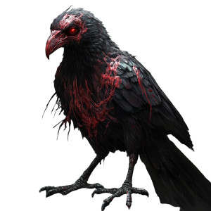 Death Bird Zombie Vinyl Car Decal Sticker – Waterproof & UV-Resistant 8"