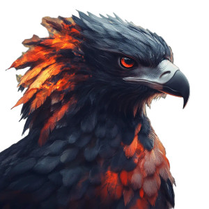 Mythical Fire Phoenix Vinyl Car Decal Sticker – Waterproof & UV-Resistant 8"