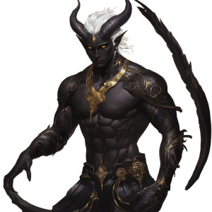 Fantasy Tiefling Warrior V2 Vinyl Car Decal Sticker – Waterproof & UV-Resistant 8"