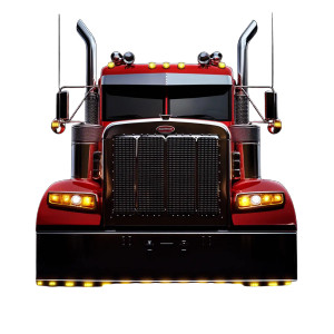 Red Peterbilt Semi Vinyl Car Decal Sticker – Waterproof & UV-Resistant 8" Red Peterbilt Semi Vinyl Car Decal Sticker – Waterproof & UV-Resistant 8"