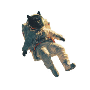 Astronaut Cat Vinyl Car Decal Sticker – Waterproof & UV-Resistant 8" Astronaut Cat Vinyl Car Decal Sticker – Waterproof & UV-Resistant 8"