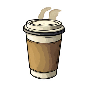 Hot Coffee Cup Vinyl Car Decal Sticker – Waterproof & UV-Resistant 8" Hot Coffee Cup Vinyl Car Decal Sticker – Waterproof & UV-Resistant 8"