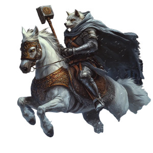 Noble Fox Warrior Vinyl Car Decal Sticker – Waterproof & UV-Resistant 8"