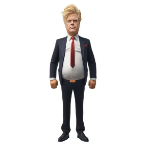 Stern Businessman Portrait Vinyl Car Decal Sticker – Waterproof & UV-Resistant 8"