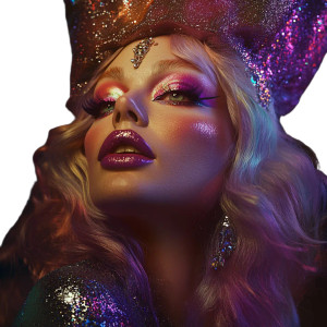 Drag Queen Portrait V2 Vinyl Car Decal Sticker – Waterproof & UV-Resistant 8"