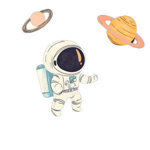 Cute Astronaut V2 Vinyl Car Decal Sticker – Waterproof & UV-Resistant 8" Cute Astronaut V2 Vinyl Car Decal Sticker – Waterproof & UV-Resistant 8"