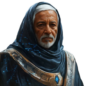 Futuristic Arabic Leader Vinyl Car Decal Sticker – Waterproof & UV-Resistant 8"