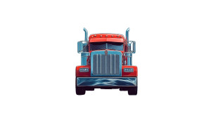 Lkw Highway Drive Vinyl Car Decal Sticker – Waterproof & UV-Resistant 8"