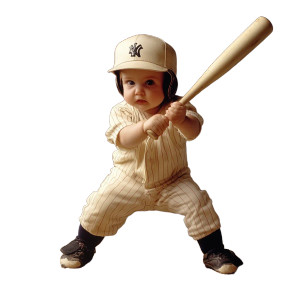 Baby Baseball Batter Vinyl Car Decal Sticker – Waterproof & UV-Resistant 8" Baby Baseball Batter Vinyl Car Decal Sticker – Waterproof & UV-Resistant 8"