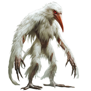 Stork-Ape Hybrid Vinyl Car Decal Sticker – Waterproof & UV-Resistant 8"