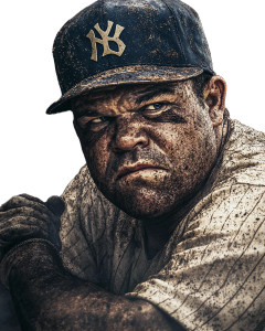 Babe Ruth Portrait Vinyl Car Decal Sticker – Waterproof & UV-Resistant 8"
