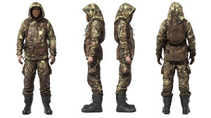 Camouflage Hunter Turnaround Vinyl Car Decal Sticker – Waterproof & UV-Resistant 8"