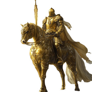 Golden Knight V13 Vinyl Car Decal Sticker – Waterproof & UV-Resistant 8"