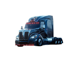 Usa Semi Truck Vinyl Car Decal Sticker – Waterproof & UV-Resistant 8"