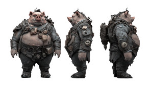 Fat Pig Demon Vinyl Car Decal Sticker – Waterproof & UV-Resistant 8"