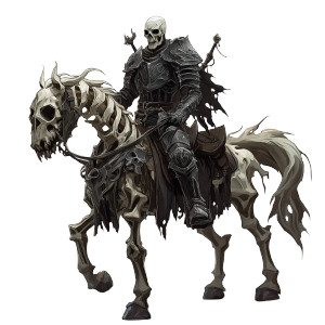 Skeleton Knight V10 Vinyl Car Decal Sticker – Waterproof & UV-Resistant 8"