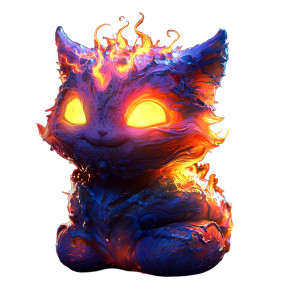 Magical Arcane Creature Vinyl Car Decal Sticker – Waterproof & UV-Resistant 8"