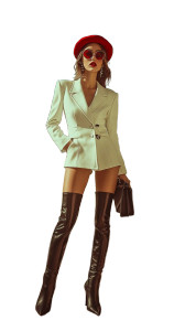 Stylish Mercedes Portrait Vinyl Car Decal Sticker – Waterproof & UV-Resistant 8"