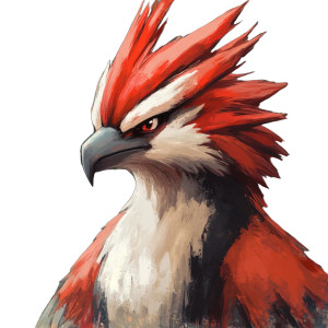 Blaziken Portrait Vinyl Car Decal Sticker – Waterproof & UV-Resistant 8"