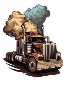 Transport Truck Burnout Vinyl Car Decal Sticker – Waterproof & UV-Resistant 8" Transport Truck Burnout Vinyl Car Decal Sticker – Waterproof & UV-Resistant 8"