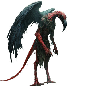 Vulture Demon Vinyl Car Decal Sticker – Waterproof & UV-Resistant 8"