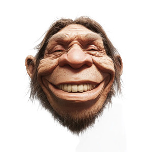 Smiling Neanderthal Vinyl Car Decal Sticker – Waterproof & UV-Resistant 8" Smiling Neanderthal Vinyl Car Decal Sticker – Waterproof & UV-Resistant 8"